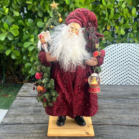 LYNN HANEY "Clara's Christmas" SANTA #1381 SIGNED 2001 Snowglobe Nutcracker - Picture 1 of 13